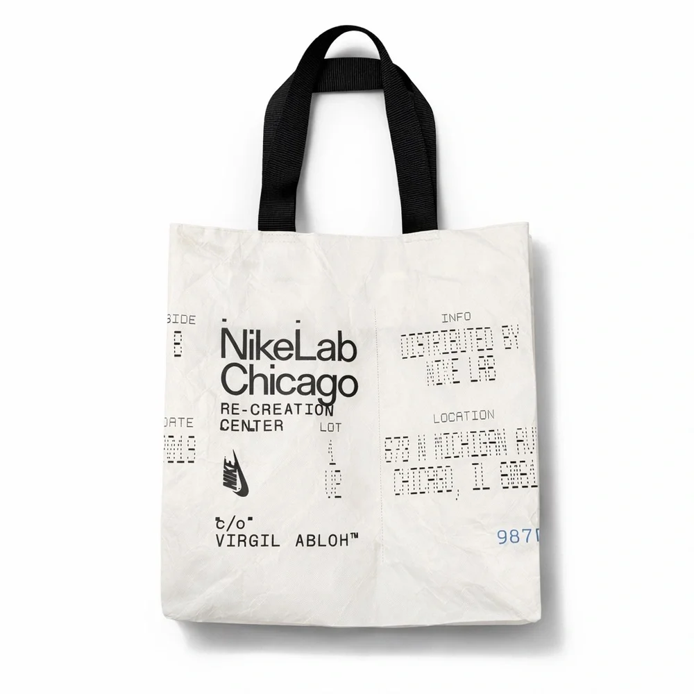 WHITE Nike Lab Chicago Virgil Abloh Limited Time Bag